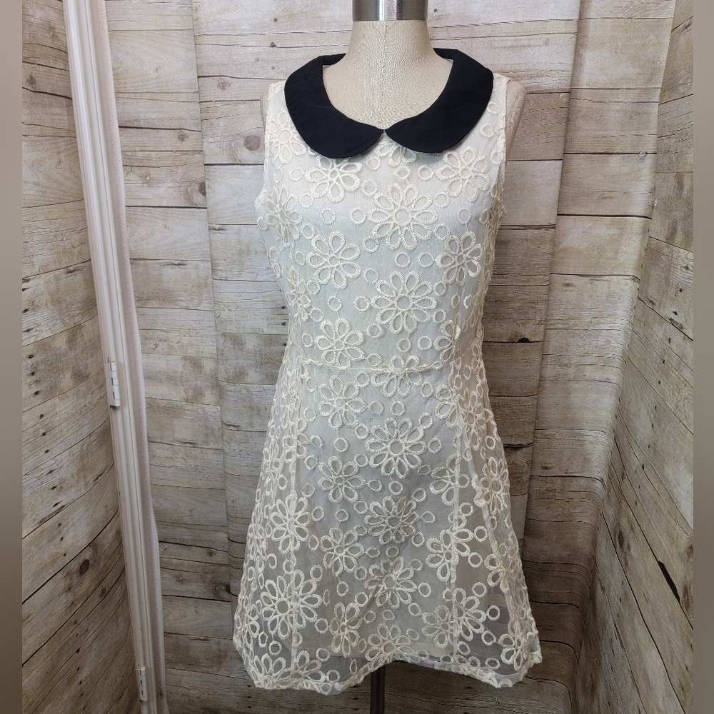 Sass off white lace dress